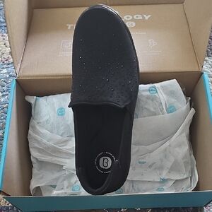 Bzees Black Slip-On Shoes